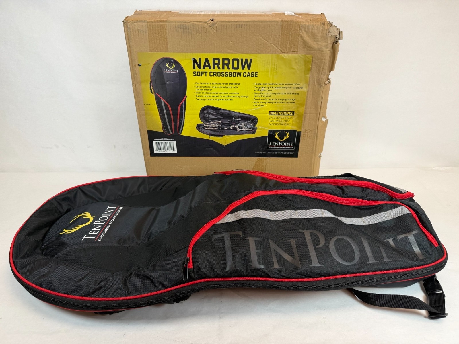 TENPOINT NARROW SOFT CASE W/ BACKPACK STRAPS (HCA-20119)-DAMAGE-FREE S/H