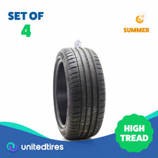 Set Of 4 Used 22545zr17 Michelin Pilot Sport 4 S 94y - 8-8.532 Set Of 4 Used 22545zr17 Michelin Pilot Sport 4 S 94y - 8-8.532