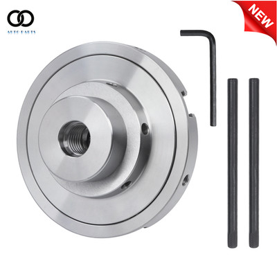Carbon Steel 6Inch Self-Centering Lathe Chuck Set Compatible with Lathe Drilling