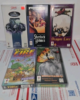 5 3DO Games  Including New Sealed Casper, Dragon Lore, Immercenary READ LISTING!