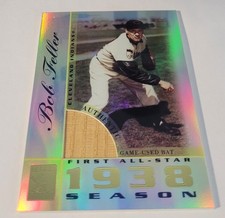 2003 Topps Tribute Perennial All-Star Relics Bob Feller Bat Cleveland Indians