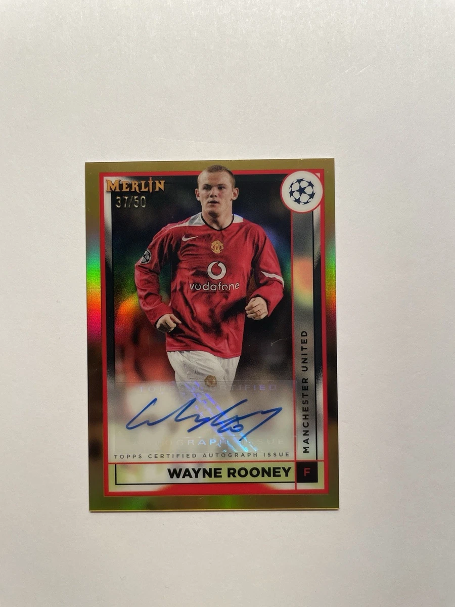 Topps Merlin ROONEY ルーニー 直筆サイン 世界75枚限定 Wayne Rooney Trading Cards for sale | eBay
