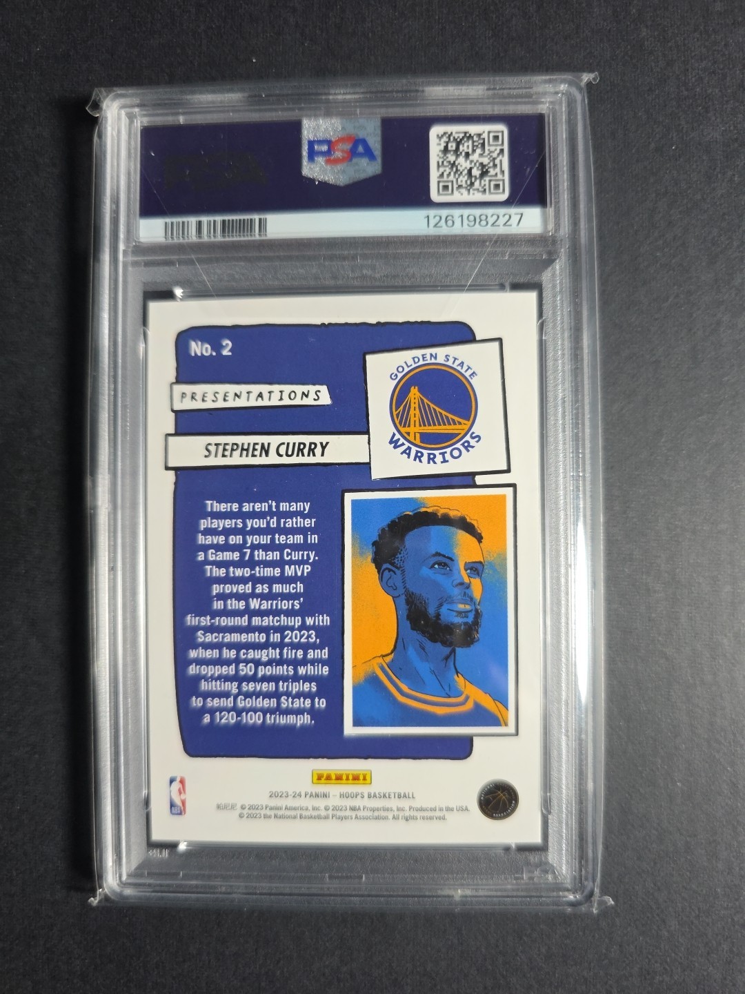 2023-24 Panini NBA Hoops - Presentations Stephen Curry #2 view 2