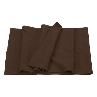 47'' Elastic Cuffs Ribbed Trims Cotton Fabric Knit Rib, 20'' Dark Brown