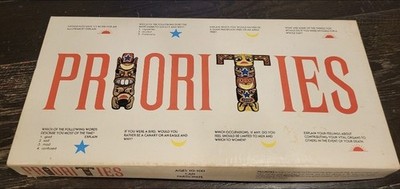 Vintage Priorities Simco Entertainment  Board Game (1979) Vintage NIB