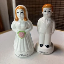 VTG 1991 Vandor Before & After Bride And Groom Salt And Pepper Shakers