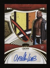 2023 Apollo Crews Panini Crown Royal WWE Event Worn Material Auto #10/10 *NICE*