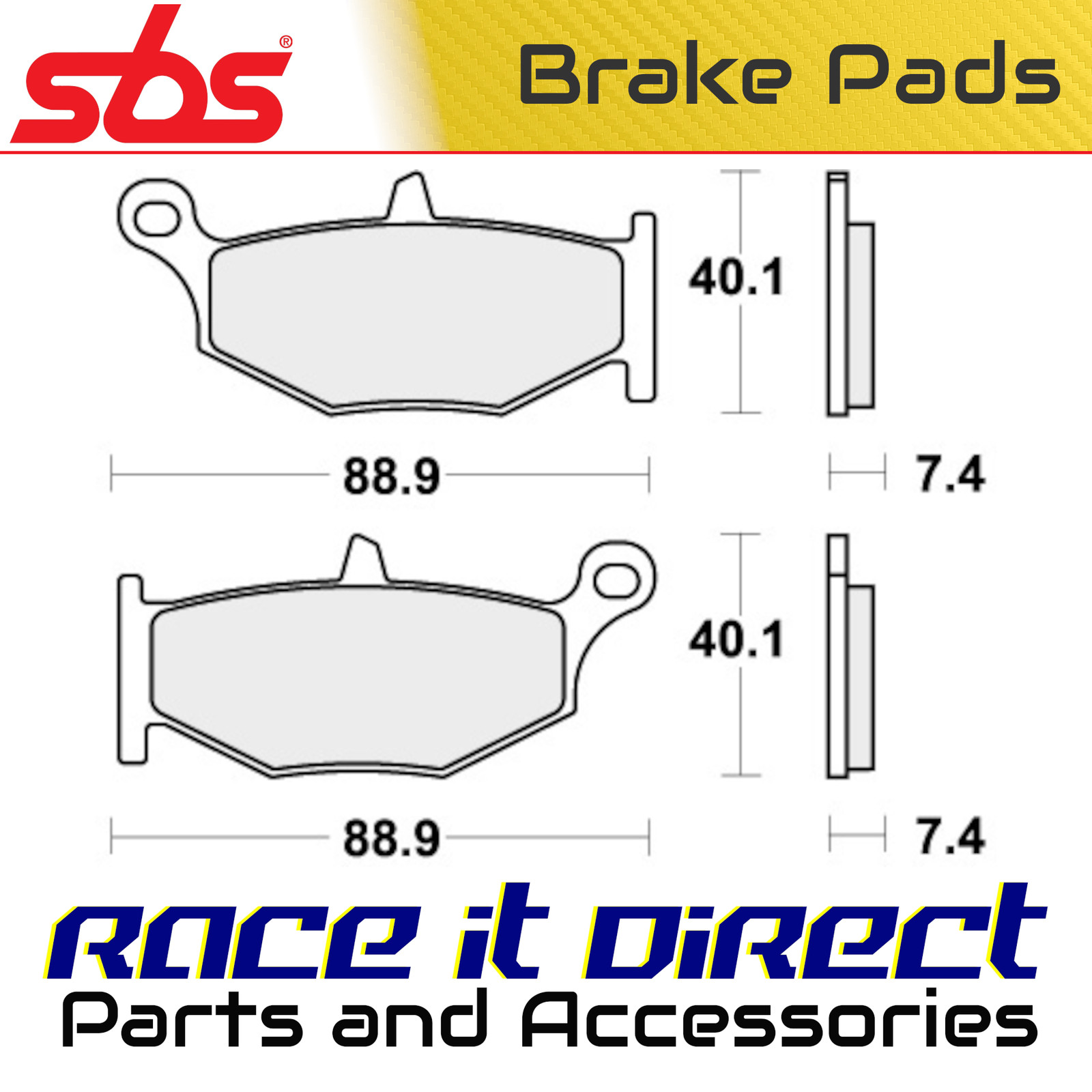 Brake Pads for SUZUKI DL 1050 V-STROM XT ABS 2020-2021 Rear Street SBS