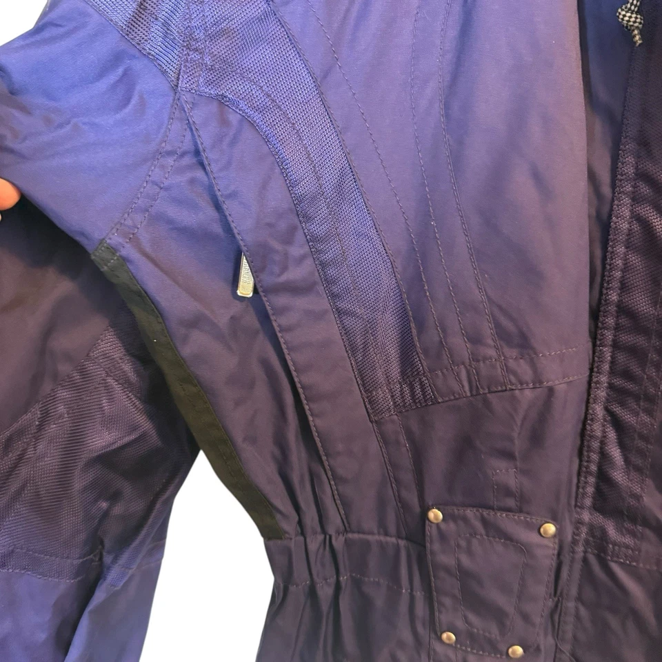 Vintage 80s 90s Marker Purple One Piece Ski Suit Women’s L Full Zip Hong Kong - Image 4 of 4