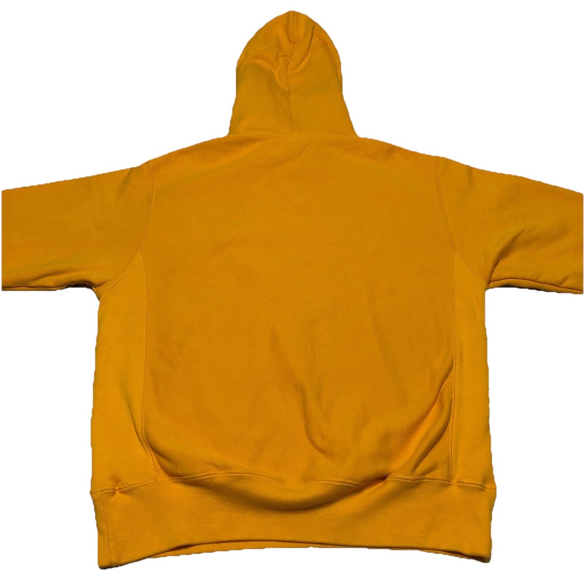 Vintage 90s Champion Reverse Weave Yellow Hoodie Logo
