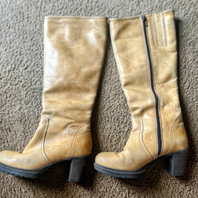 Vintage Marc Jacobs Brown Patent Leather Boots Size 39 Euro 8 US
