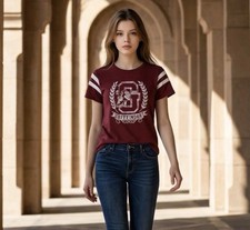 Maroon Harry Potter Gryffindor Quidditch Women Tshirt