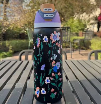 Owala FreeSip 32oz Midnight Garden UO Exclusive Insulated Water Bottle New Boxed