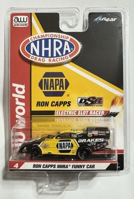 AW Auto World 4Gear Ron Capps NAPA NHRA FUNNY DRAG CAR HO SLOT CAR MOC BP NEW !!