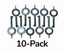 Universal Standard Handcuff Keys Law Enforcement Security ( Lot of 10 ) New