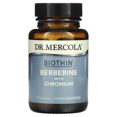 2 X Dr. Mercola, Biothin, Berberine with Chromium, 30 Capsules-Worldwide