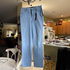 Gloria Vanderbilt Amanda Classic Fit Tapered Leg Jeans Blue Jay Wash Size 4, NEW