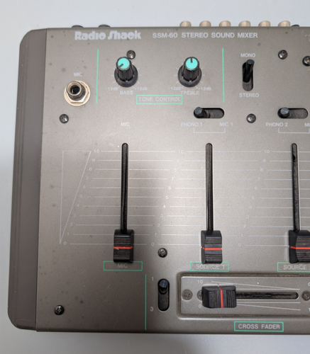 Vintage Radio Shack SSM-60 Stereo Sound Mixer – Vintage 4-Channel - Afbeelding 12 van 12