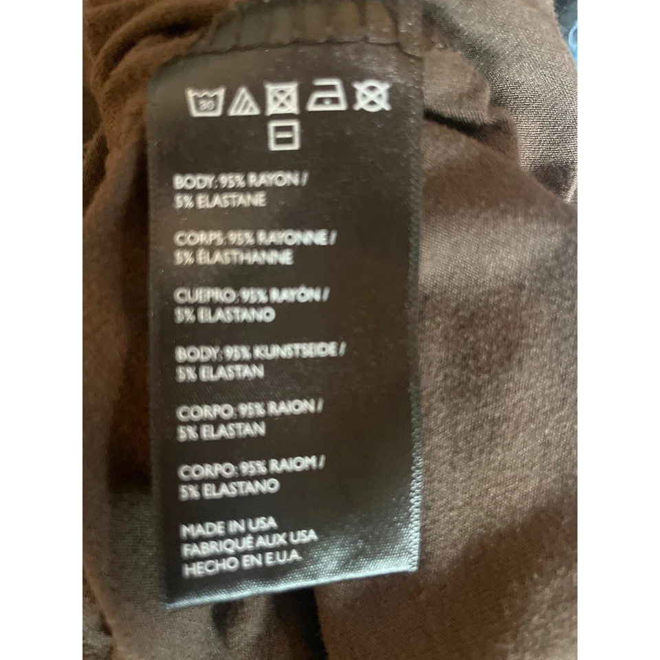 FP BEACH Alia Wide Leg Jersey Knit Pants Java Dark Brown Medium M FREE PEOPLE - Image 4 of 4