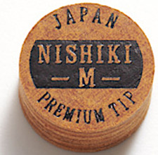 NBT-M Nishiki Tan Tip Medium for Billiards and Pool Cues - Made in Japan