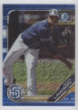 2019 Bowman Chrome Prospects Blue Shimmer Refractor 103/150 Reggie Lawson 0l2