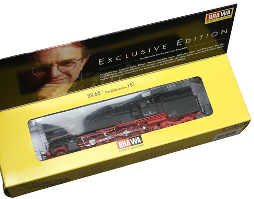 BRAWA 0610 H0 1:87 Dampflokomotive BR 65 DR Deutsche Bahn Analog DC Mit Lichtern | Zustand: Gebraucht