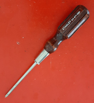 NOS NEW Stanley Tools USA 64-271 Wood Handle #1 Phillips Screwdriver