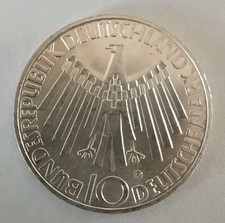10 DM Silbermünze Olympia 1972