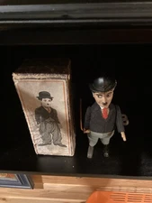 Schuco German Clockwork Amazing Charlie Chaplin In Orig Box Pristine