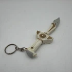 Vintage Mighty Morphin Power Rangers White Tiger Sword Saba Key Chain
