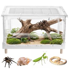 28"x17"x18" Reptile Enclosure 30 Gallon Large Reptile Terrarium Habitat Tank