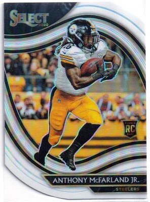 2020 Select Anthony McFarland Jr. RC Field Level #381 White Die-Cut Steelers