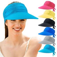 Sun Visor Hat Women Moisture Sweat Wicking Cooling Golf Tennis Silk Headband Cap