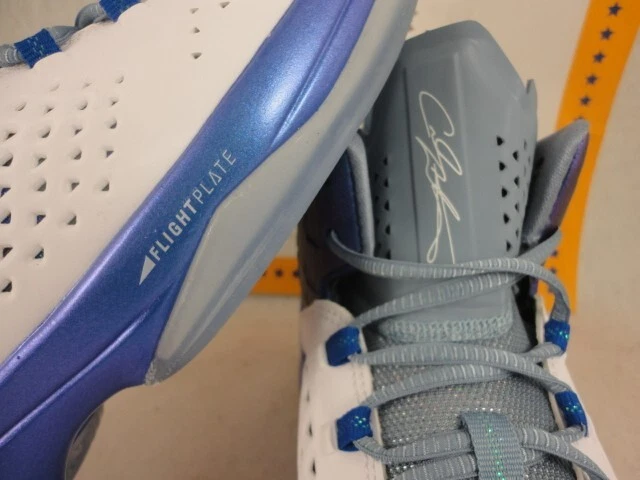 Nike Jordan Melo M11, белые / игровые королевские - CL синие, 716227-105, размер 10,5 - Изображение 3 из 4