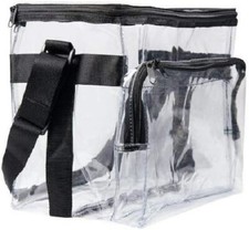 Large Clear Lunch Bags For Work See Through Plastic Lunch Box with Adjustable