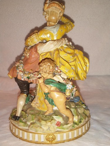 Meissen, The Broken Bridge, probably by Acier, C. about 10in. Ht. 9in. Wd. 6in - Picture 4 of 12