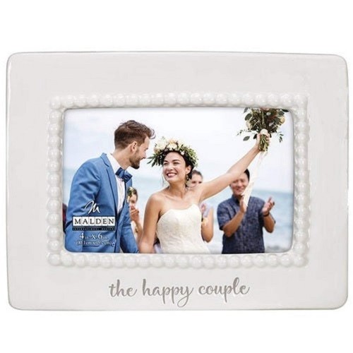 Malden "the happy couple" Ceramic Beaded Wedding Frame - 第 1/2 張圖片