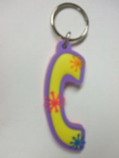 C - NEW-Colorful Name Key-chain Key-ring Name Bag Tag Gift - Yellow