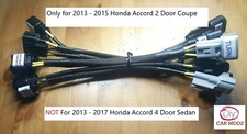 Headlight adapter harness for 2013-15 Accord 2dr Coupe to 16-17 Touring LED