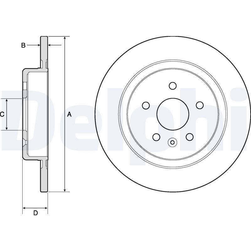 Disques de frein ventilés Opel Astra K avec haute dissipation thermique