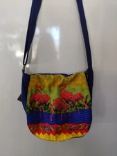 Paul Brent Sun'n'Sand Pink Flamingo Friends w/Sunglasses Canvas Crossbody Purse