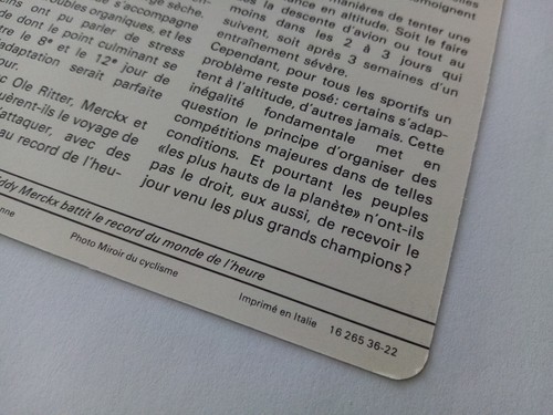 #36-22 Cycling Eddy Merckx Card French Sportscaster Editions Rencontre Cyclisme - Foto 4 di 11