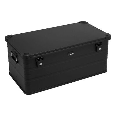 ALUBOX  E141 Schwarz Alukiste Transportbox Werkzeugkiste Truhe 91 x 50 x 40 cm