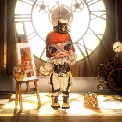 Molly Victorian Painter 1/8 Action Figure From PopMart Official  