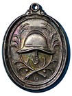 GERMANY Silver Oval Medal 1884 FUR 25 JAHRIGE DIENST-ZEIT Fire Service aUNC (8) — photo 2