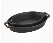 Staub Ceramic Oval 2-pc Nesting Baking Dish S...