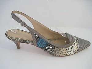 multi colored kitten heels