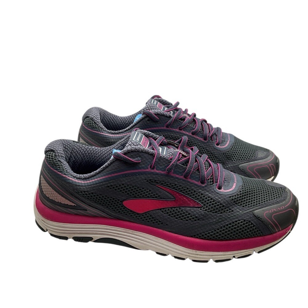 Brooks Dyad-9 Gray Purple Running size 11 Gym Sneakers 1202231B442 thumbnail 6