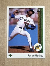 1989 Los Angeles Dodgers ROOKIE Ramon Martinez Upper Deck ROOKIE CARD #18