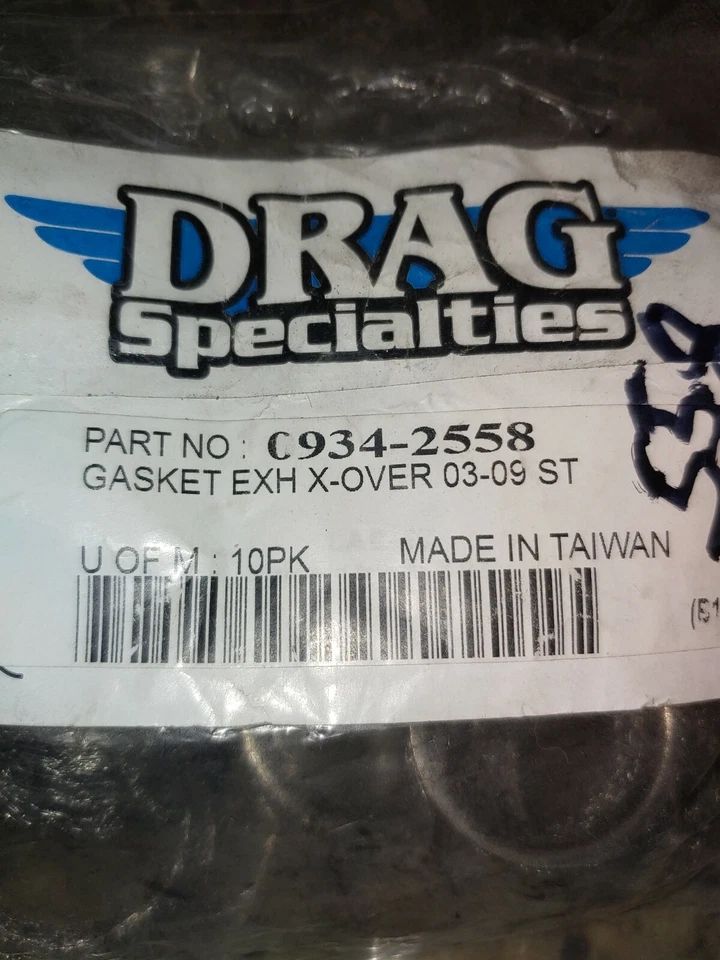 Drag Specialties -01-0149 ou 0934-2558 -10pk junta de exaustão interconexão harley4 - Imagem 2 de 2